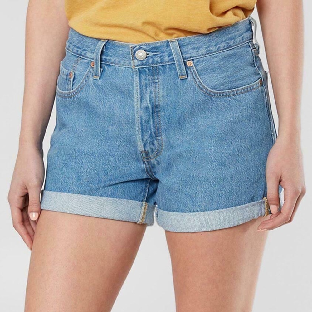 Levi’s 501 mid rise denim shorts